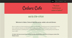 Desktop Screenshot of cedars-cafe.com