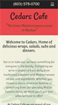 Mobile Screenshot of cedars-cafe.com